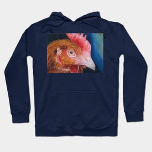 Chookie Watercolour Painting Hoodie